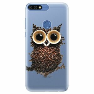 Silikonové pouzdro iSaprio - Owl And Coffee - Huawei Honor 7C obraz