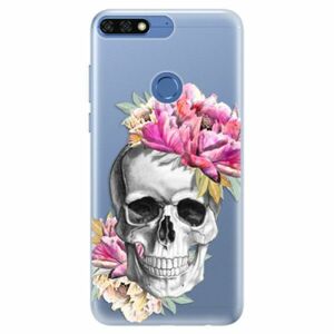 Silikonové pouzdro iSaprio - Pretty Skull - Huawei Honor 7C obraz