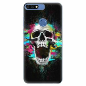Silikonové pouzdro iSaprio - Skull in Colors - Huawei Honor 7C obraz