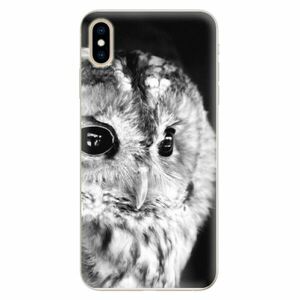 Silikonové pouzdro iSaprio - BW Owl - iPhone XS Max obraz