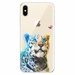 Silikonové pouzdro iSaprio - Leopard With Butterfly - iPhone XS Max obraz