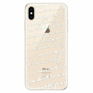 Silikonové pouzdro iSaprio - Handwriting 01 - white - iPhone XS Max obraz