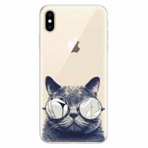 Silikonové pouzdro iSaprio - Crazy Cat 01 - iPhone XS Max obraz