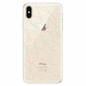Silikonové pouzdro iSaprio - Abstract Triangles 03 - white - iPhone XS Max obraz