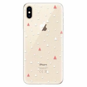 Silikonové pouzdro iSaprio - Abstract Triangles 02 - white - iPhone XS Max obraz