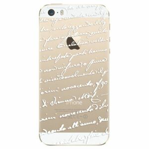 Plastové pouzdro iSaprio - Handwriting 01 - white - iPhone 5/5S/SE obraz