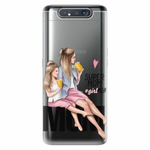 Odolné silikonové pouzdro iSaprio - Milk Shake - Blond - Samsung Galaxy A80 obraz