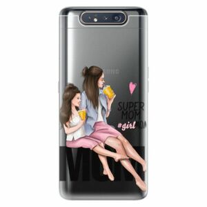 Odolné silikonové pouzdro iSaprio - Milk Shake - Brunette - Samsung Galaxy A80 obraz