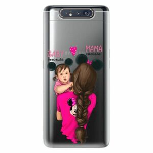 Odolné silikonové pouzdro iSaprio - Mama Mouse Brunette and Girl - Samsung Galaxy A80 obraz
