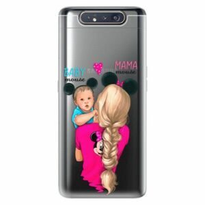 Odolné silikonové pouzdro iSaprio - Mama Mouse Blonde and Boy - Samsung Galaxy A80 obraz