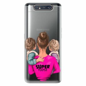 Odolné silikonové pouzdro iSaprio - Super Mama - Two Boys - Samsung Galaxy A80 obraz