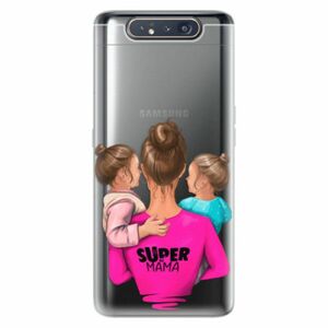 Odolné silikonové pouzdro iSaprio - Super Mama - Two Girls - Samsung Galaxy A80 obraz