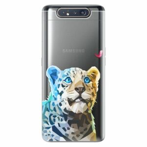 Odolné silikonové pouzdro iSaprio - Leopard With Butterfly - Samsung Galaxy A80 obraz