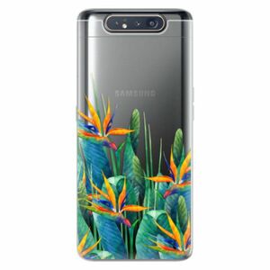 Odolné silikonové pouzdro iSaprio - Exotic Flowers - Samsung Galaxy A80 obraz