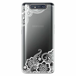 Odolné silikonové pouzdro iSaprio - White Lace 02 - Samsung Galaxy A80 obraz