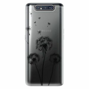 Odolné silikonové pouzdro iSaprio - Three Dandelions - black - Samsung Galaxy A80 obraz