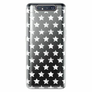 Odolné silikonové pouzdro iSaprio - Stars Pattern - white - Samsung Galaxy A80 obraz