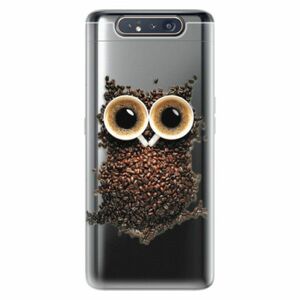 Odolné silikonové pouzdro iSaprio - Owl And Coffee - Samsung Galaxy A80 obraz