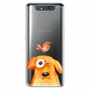 Odolné silikonové pouzdro iSaprio - Dog And Bird - Samsung Galaxy A80 obraz