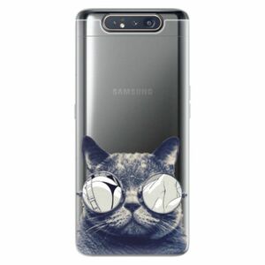 Odolné silikonové pouzdro iSaprio - Crazy Cat 01 - Samsung Galaxy A80 obraz