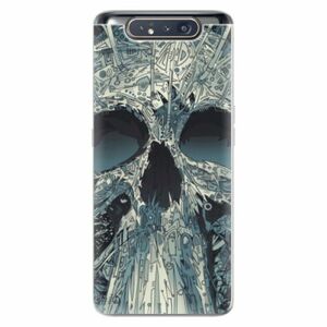 Odolné silikonové pouzdro iSaprio - Abstract Skull - Samsung Galaxy A80 obraz