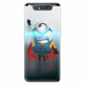Odolné silikonové pouzdro iSaprio - Mimons Superman 02 - Samsung Galaxy A80 obraz