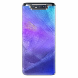 Odolné silikonové pouzdro iSaprio - Purple Feathers - Samsung Galaxy A80 obraz
