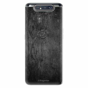 Odolné silikonové pouzdro iSaprio - Black Wood 13 - Samsung Galaxy A80 obraz