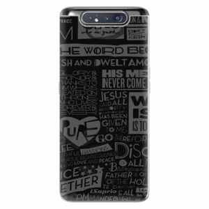 Odolné silikonové pouzdro iSaprio - Text 01 - Samsung Galaxy A80 obraz