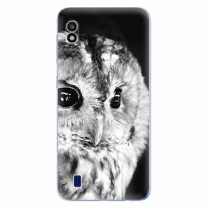 Odolné silikonové pouzdro iSaprio - BW Owl - Samsung Galaxy A10 obraz