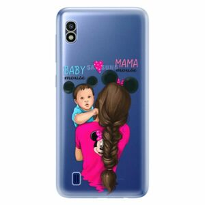 Odolné silikonové pouzdro iSaprio - Mama Mouse Brunette and Boy - Samsung Galaxy A10 obraz