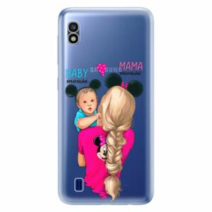 Odolné silikonové pouzdro iSaprio - Mama Mouse Blonde and Boy - Samsung Galaxy A10 obraz
