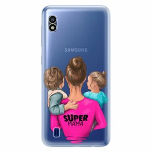 Odolné silikonové pouzdro iSaprio - Super Mama - Boy and Girl - Samsung Galaxy A10 obraz