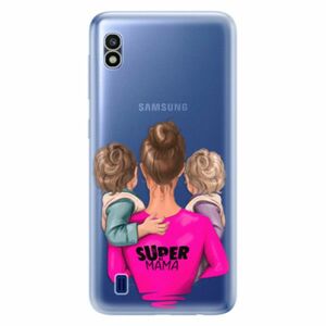 Odolné silikonové pouzdro iSaprio - Super Mama - Two Boys - Samsung Galaxy A10 obraz