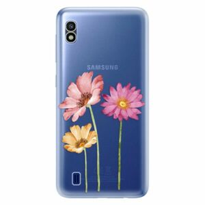 Odolné silikonové pouzdro iSaprio - Three Flowers - Samsung Galaxy A10 obraz