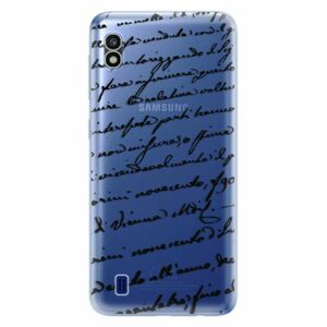 Odolné silikonové pouzdro iSaprio - Handwriting 01 - black - Samsung Galaxy A10 obraz