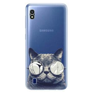 Odolné silikonové pouzdro iSaprio - Crazy Cat 01 - Samsung Galaxy A10 obraz