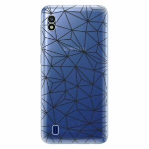 Odolné silikonové pouzdro iSaprio - Abstract Triangles 03 - black - Samsung Galaxy A10 obraz