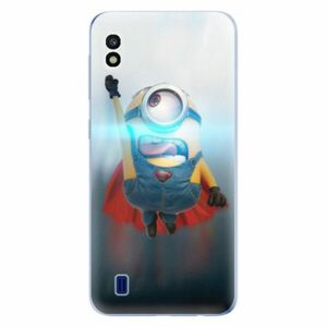 Odolné silikonové pouzdro iSaprio - Mimons Superman 02 - Samsung Galaxy A10 obraz
