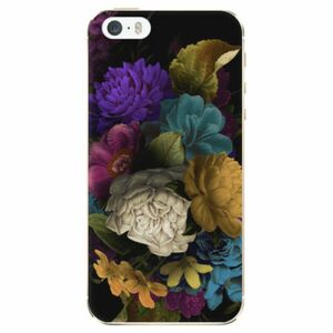 Odolné silikonové pouzdro iSaprio - Dark Flowers - iPhone 5/5S/SE obraz