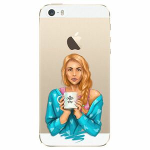 Odolné silikonové pouzdro iSaprio - Coffe Now - Redhead - iPhone 5/5S/SE obraz