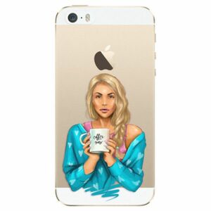 Odolné silikonové pouzdro iSaprio - Coffe Now - Blond - iPhone 5/5S/SE obraz