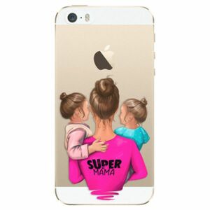 Odolné silikonové pouzdro iSaprio - Super Mama - Two Girls - iPhone 5/5S/SE obraz