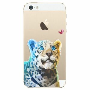 Odolné silikonové pouzdro iSaprio - Leopard With Butterfly - iPhone 5/5S/SE obraz