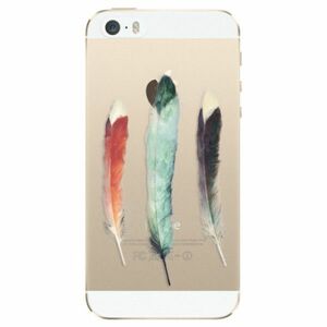Odolné silikonové pouzdro iSaprio - Three Feathers - iPhone 5/5S/SE obraz