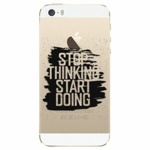 Odolné silikonové pouzdro iSaprio - Start Doing - black - iPhone 5/5S/SE obraz