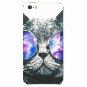 Odolné silikonové pouzdro iSaprio - Galaxy Cat - iPhone 5/5S/SE obraz