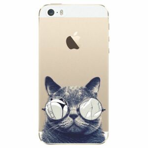 Odolné silikonové pouzdro iSaprio - Crazy Cat 01 - iPhone 5/5S/SE obraz