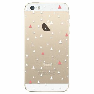 Odolné silikonové pouzdro iSaprio - Abstract Triangles 02 - white - iPhone 5/5S/SE obraz