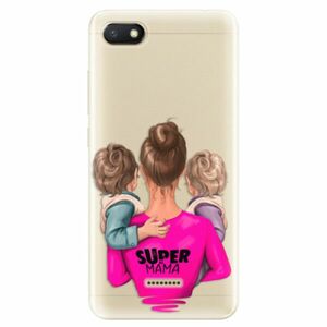 Odolné silikonové pouzdro iSaprio - Super Mama - Two Boys - Xiaomi Redmi 6A obraz